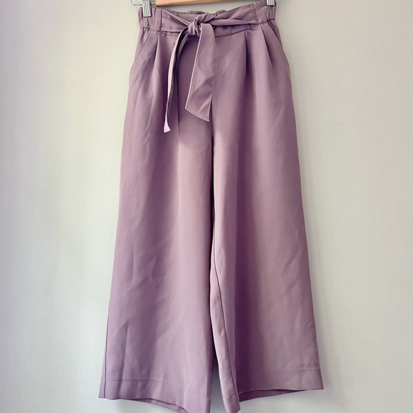 Lululemon | Mauve Purple Noir Wide Leg Crop Pants - Picture 1 of 6